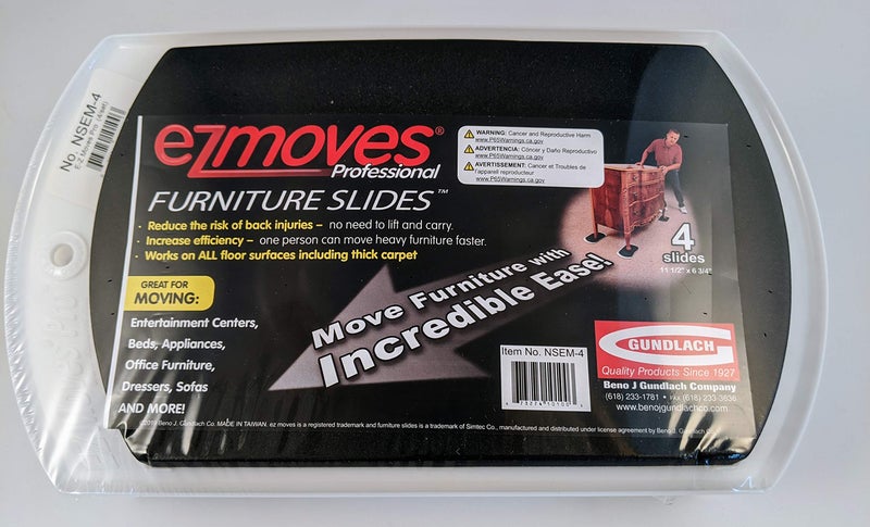 EZ Moves Furniture Slides for Carpet, Professional (11    x 7   ) - Easily Move Sofas, Loveseats, Cabinets, Bookcases, and More (4 Slides per Set) - Image 5
